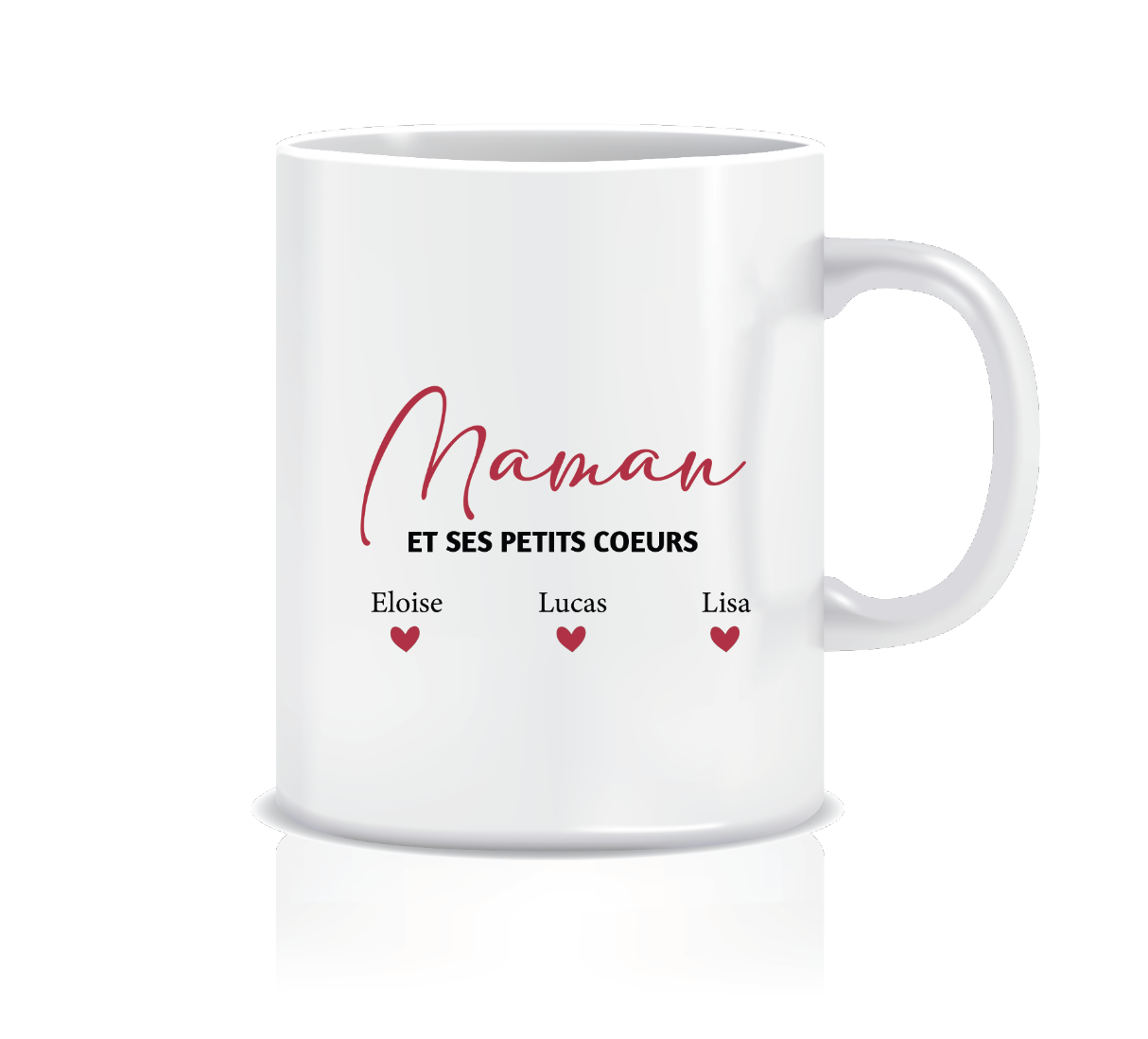 Tasse maman et ses petits coeurs