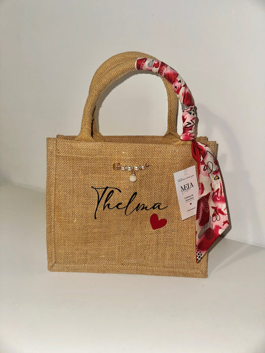 Sac en toile de jute femme